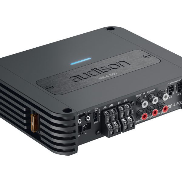 Audison SR 4.300 4 Channel High Power Compact Amplifier AMP 4X 300W RMS - incarmusic.co.uk