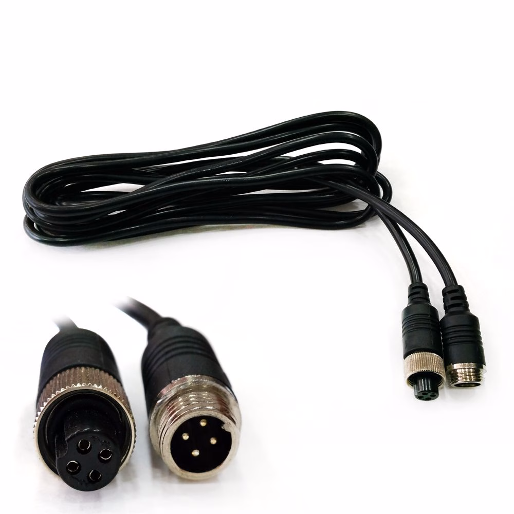 Aviation 4 Pin Camera Extension Cable Wire CCTV DVR Systems – 3M 5M 10M 15M 20M - incarmusic.co.uk