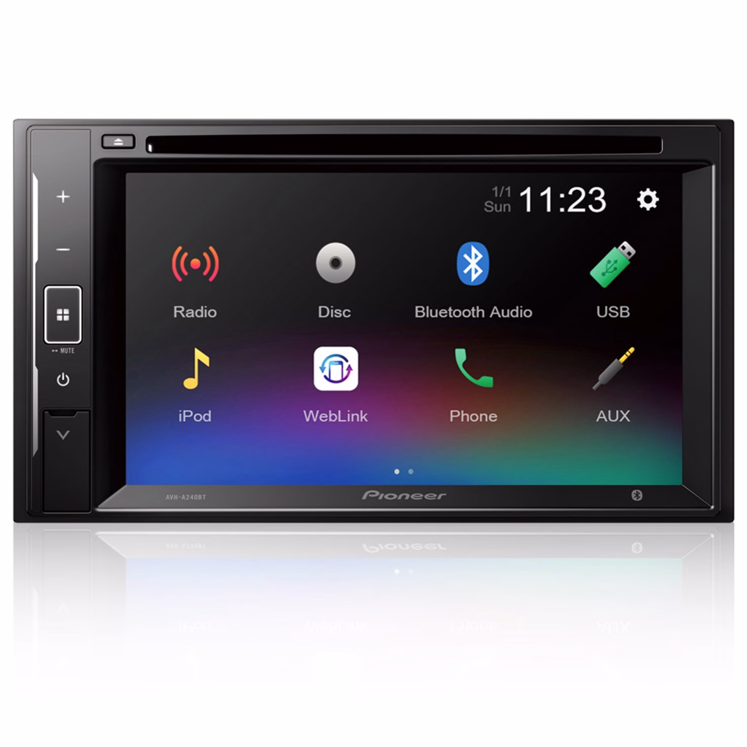 AVH-A240BT Pioneer 6.2” Double Din Touch Screen CD/DVD Car Stereo with Smartphone Mirroring, Bluetooth & USB -...