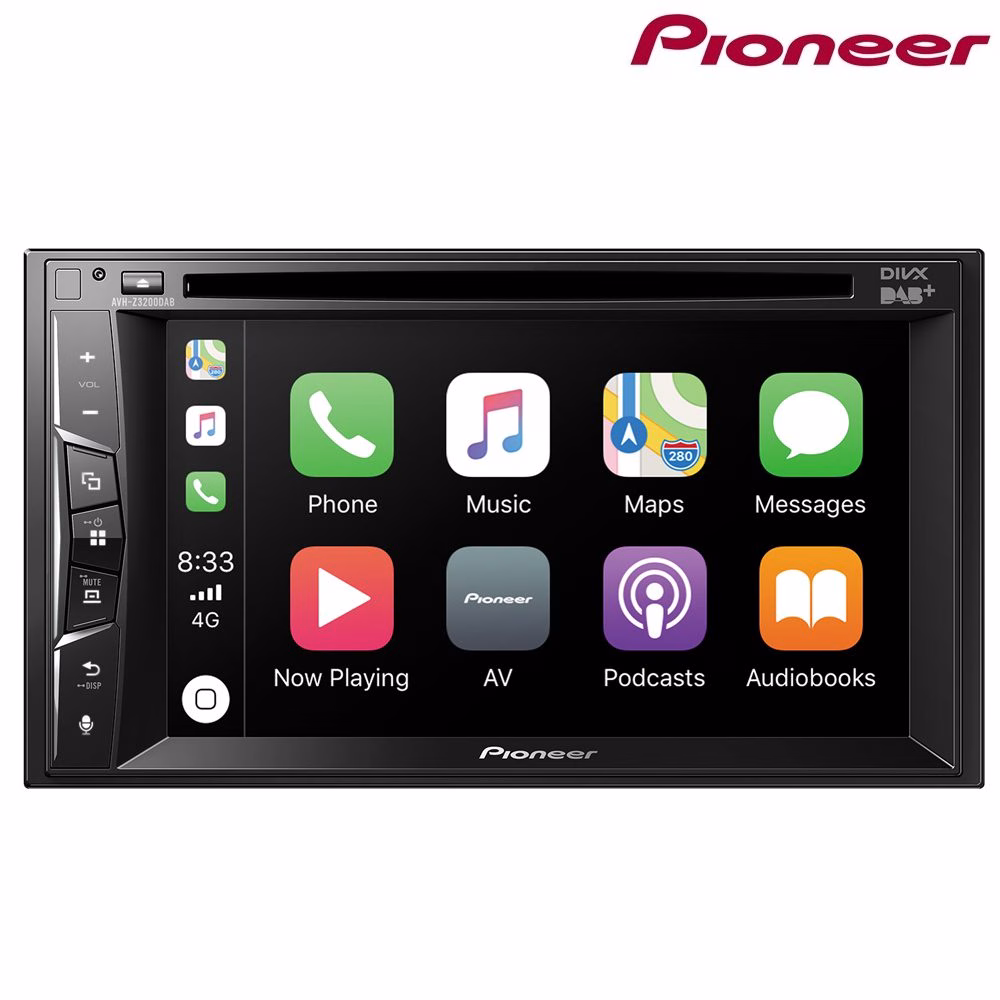 Pioneer AVH-Z3200DAB Double Din CarPlay Car Stereo DVD USB DAB Radio - incarmusic.co.uk