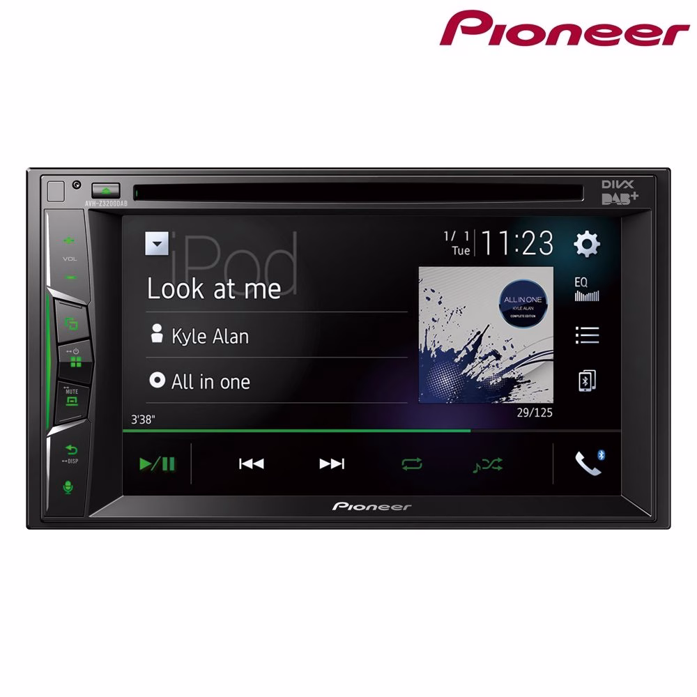 Pioneer AVH-Z3200DAB Double Din CarPlay Car Stereo DVD USB DAB Radio Apple CarPlay Stereos pa_make - incarmusic.co.uk