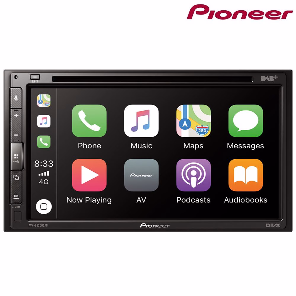 Pioneer AVH-Z5200DAB Apple CarPlay Android Auto USB DAB 6.8″ Double Din Stereo - incarmusic.co.uk