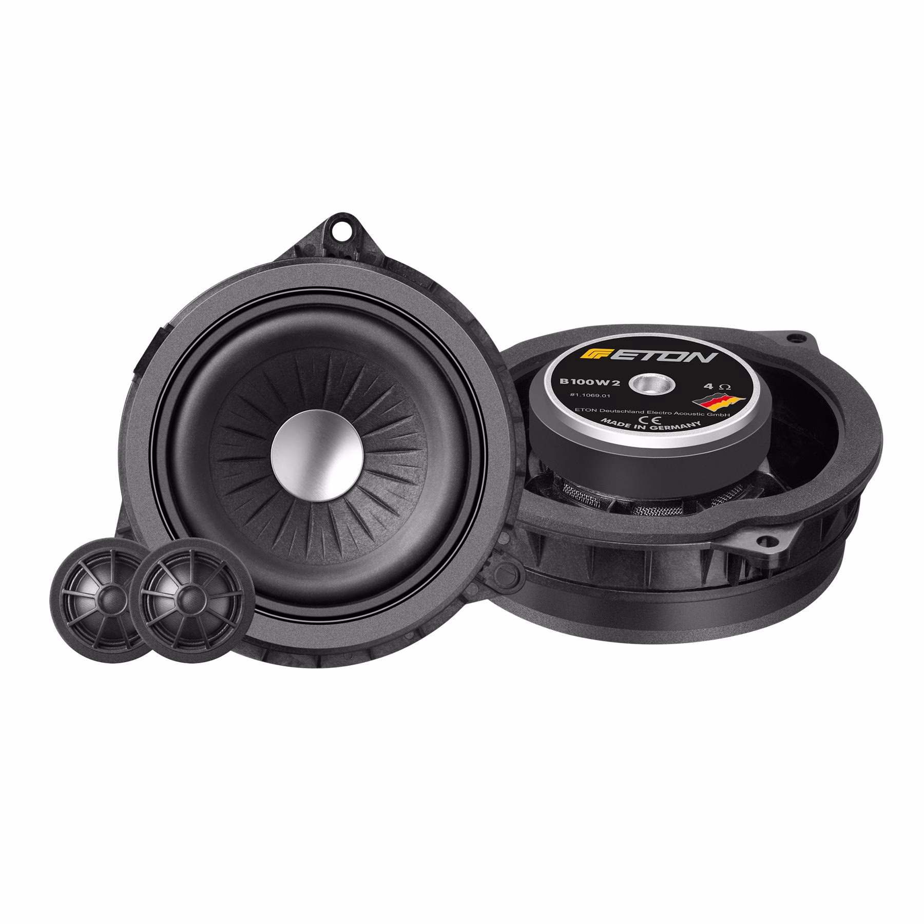 ETON B 100 W2 2-Way Component Speakers 4inch for BMW F & X Series 50W RMS - incarmusic.co.uk