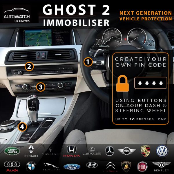 Autowatch GHOST 2 Immobiliser Tassa Approved Key Clone Theft Protection