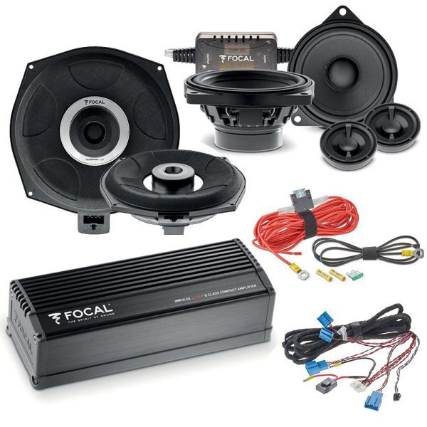 Focal Inside Powered 6.2 BMW Audio Upgrade 2- way Component Speaker and Subwoofer Package - incarmusic.co.uk