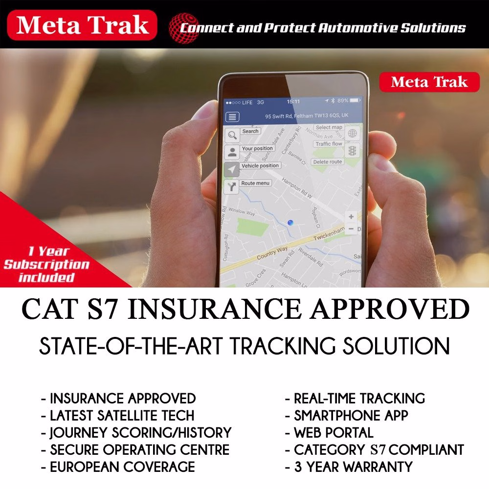 Meta Trak Insurance Approved Motorcycle Bike Moped Scooter Live GPS Tracker Tracking System Motorbike Alarms & Security...