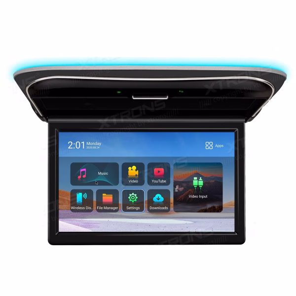 CM116A 11.6” FHD IPS Screen Android OS Octa-core Car Roof Multimedia Player with Ultra-thin Design and Built-in Speaker