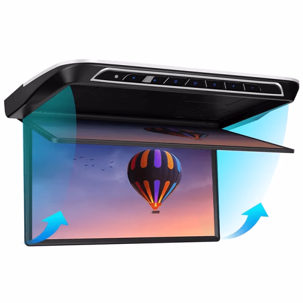 17.3“ FHD 1080P IPS Screen Octa-core Motorized Android Car TV Auto Flip Down Monitor with HDR10+ 8K UHD Video Superior...