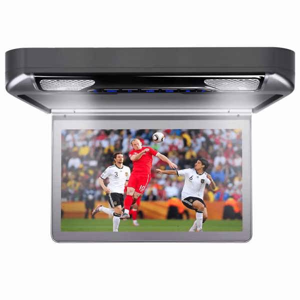CR133HD 13.3" HD Widescreen Car DVD Player Roof Screen Grey with USD SD HDMI Input & Games
