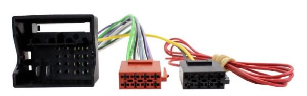 VAG 50 PIN Quadlock to ISO radio adapter harness with hardwire ignition