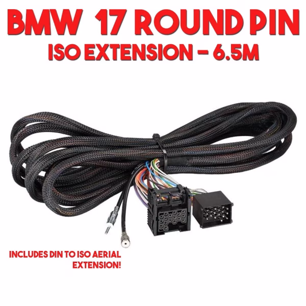 BMW 3 5 7 Series X5 Car Stereo ISO Rear Wiring Harness Aerial Extension – 6.5 Mtrs - incarmusic.co.uk