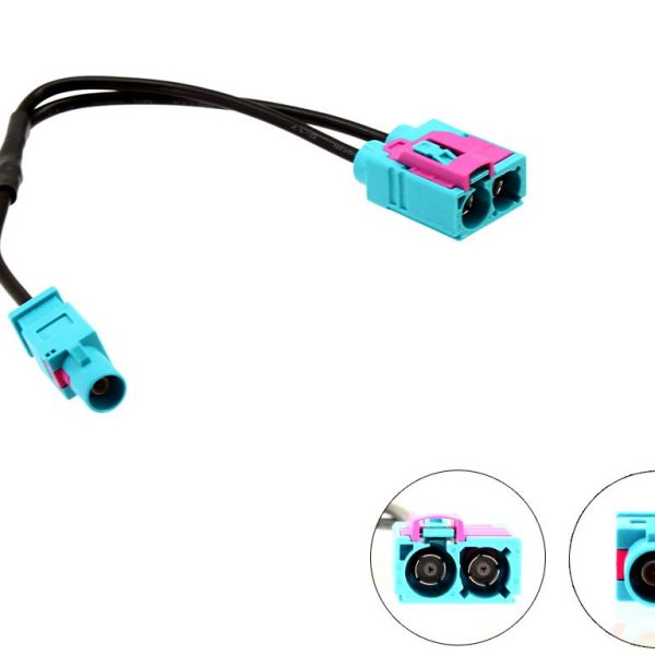 CT27AA83 Twin Fakra Female – Single Male Fakra Aerial Adaptor - incarmusic.co.uk