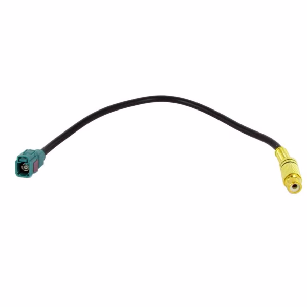 Fakra to RCA Video Camera Input Adaptor Lead for VW Mercedes Ford
