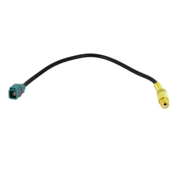 Fakra to RCA Video Camera Input Adaptor Lead for VW Mercedes Ford