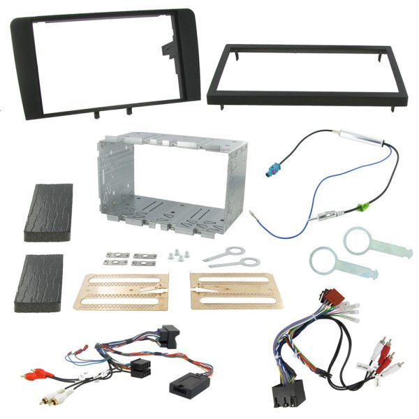 Audi A3 Double Din Facia Steering Stalk Adaptor Car Stereo Fitting Kit