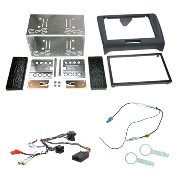 Audi TT Double Din Facia Panel Adaptor Car Stereo Fitting Kit + Steering Control