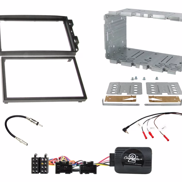 Chevrolet Captiva Aveo Double Din Steering Control Car Stereo Fascia Fitting Kit - incarmusic.co.uk