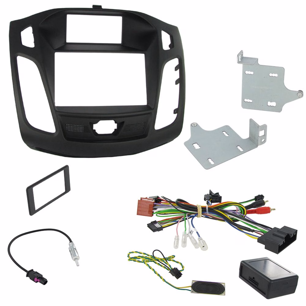Ford Focus 11-15 Double Din Car Stereo Fascia Adaptor Panel Fitting Kit - incarmusic.co.uk