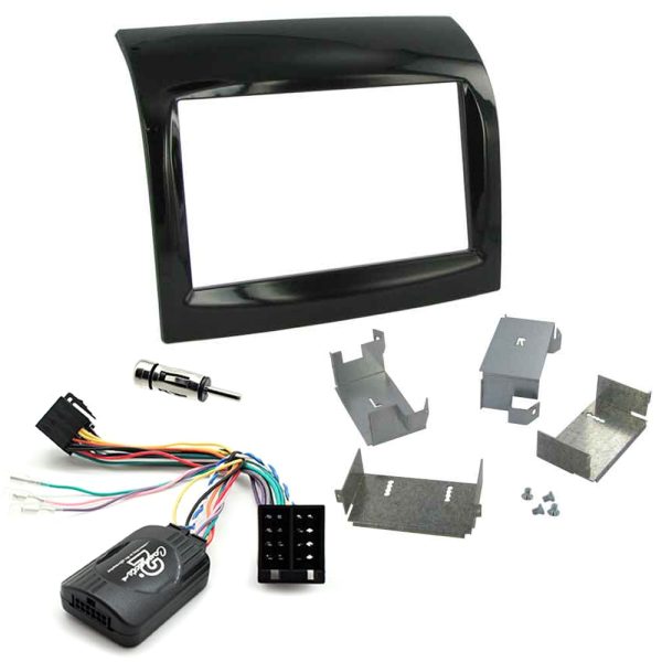 Fiat Ducato Double Din Car Stereo Fascia Panel w/ Steering Control Fitting Kit