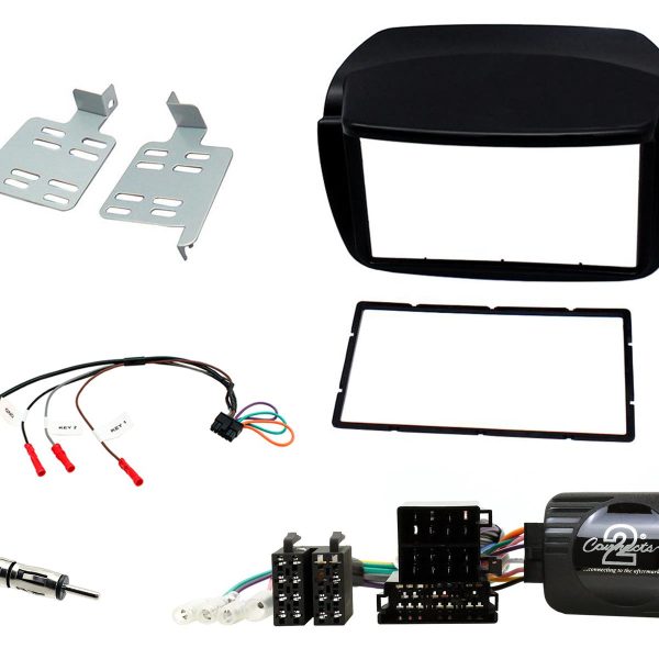 Fiat Doblo, Combo 2010-15 Double Din Radio Fascia Panel Car Stereo Fitting Kit - incarmusic.co.uk