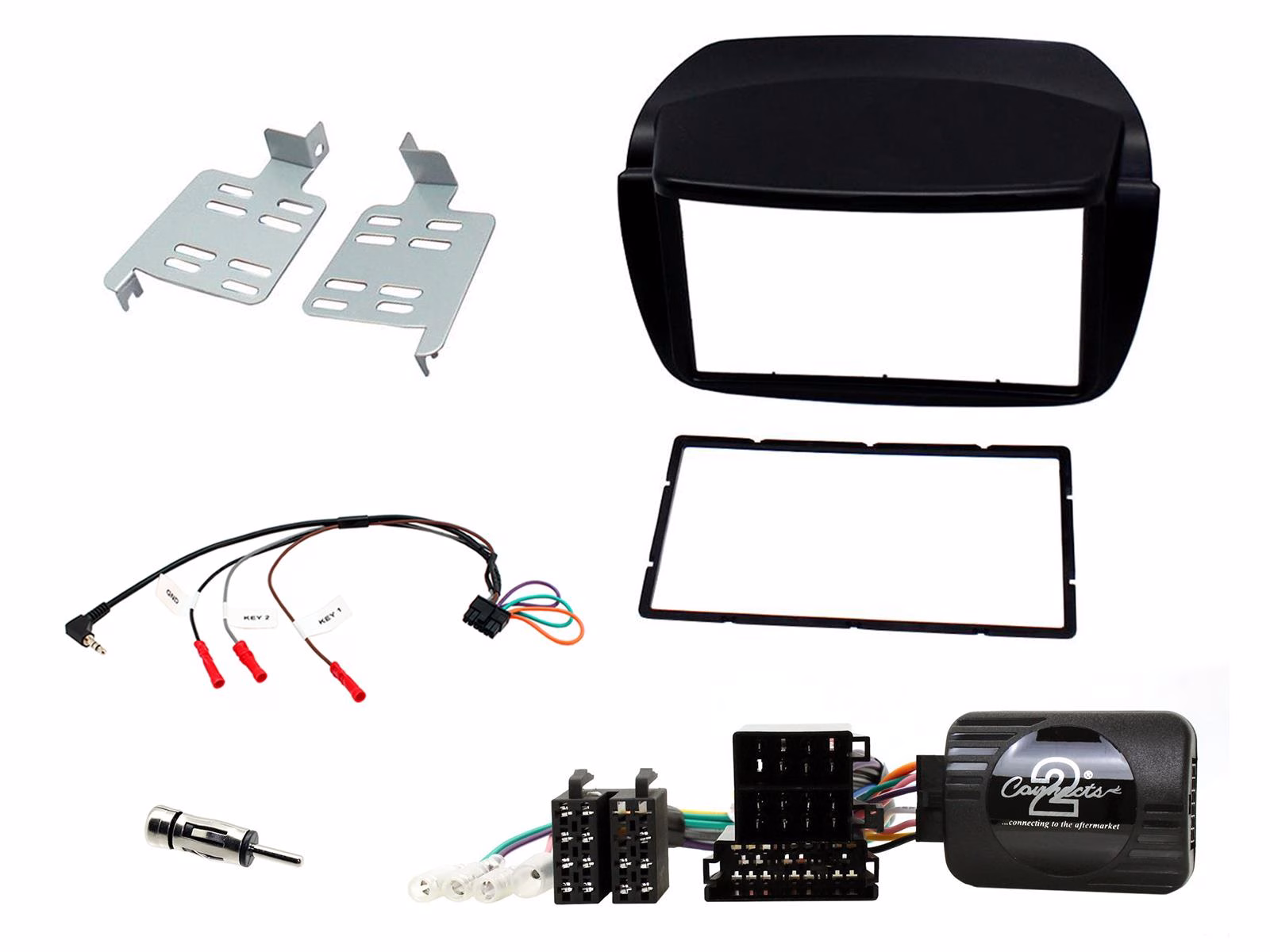 Fiat Doblo, Combo 2010-15 Double Din Radio Fascia Panel Car Stereo Fitting Kit - incarmusic.co.uk