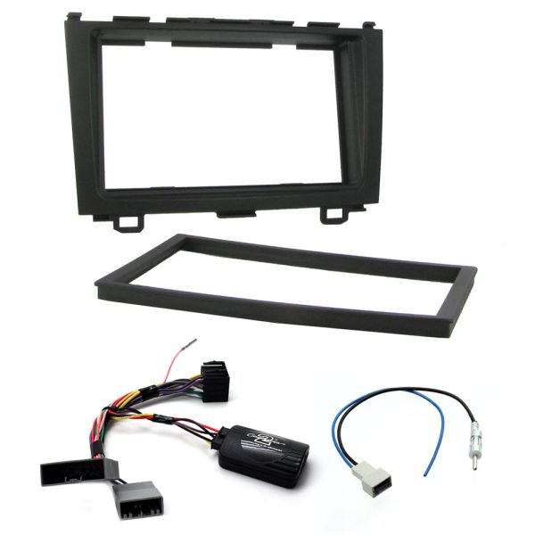 Honda CRV 07-11 Car Stereo Steering Controls Double Din Fascia Panel Fitting Kit
