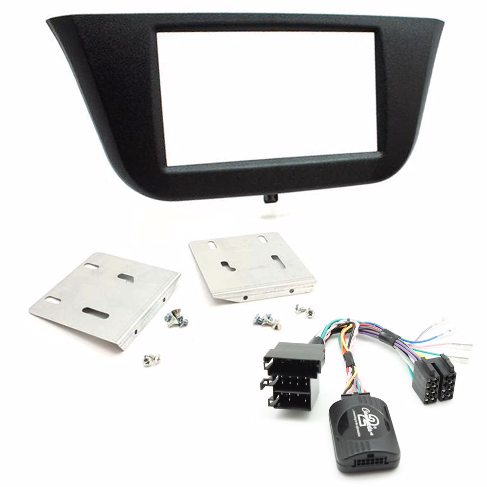 Iveco Daily Double Din Car Stereo Fascia Panel Fitting Kit w/ Steering Controls - incarmusic.co.uk