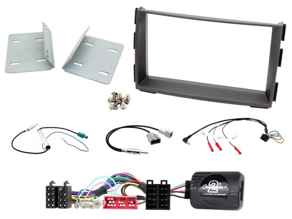 Kia Venga Double Din Fascia Panel w/ Steering Control Car Stereo Fitting Kit