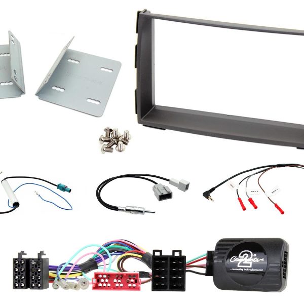 Kia Venga Double Din Fascia Panel w/ Steering Control Car Stereo Fitting Kit - incarmusic.co.uk