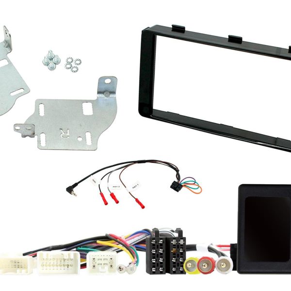 CTKMT14 Gloss Black Double Din Car Stereo Fascia Fitting Kit with 360-degree camera retention for MITSUBISHI OUTLANDER 2014...