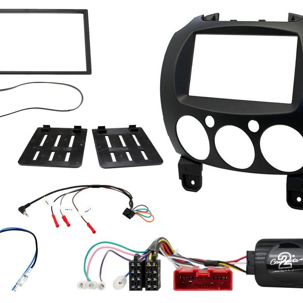 CTKMZ09 Double Din Fascia Panel Installation Kit for Mazda 2 2008 – 2014 Panasonic Headunit - incarmusic.co.uk