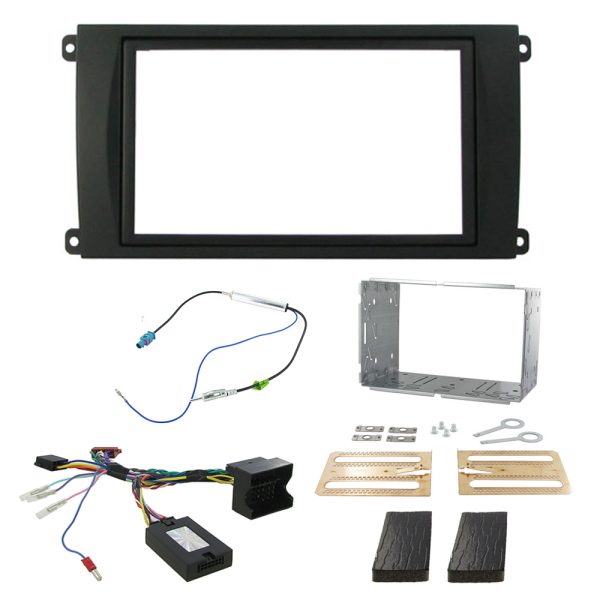 Porsche Cayenne 957 2007-09 Double Din Fascia Panel Car Stereo Fitting Kit