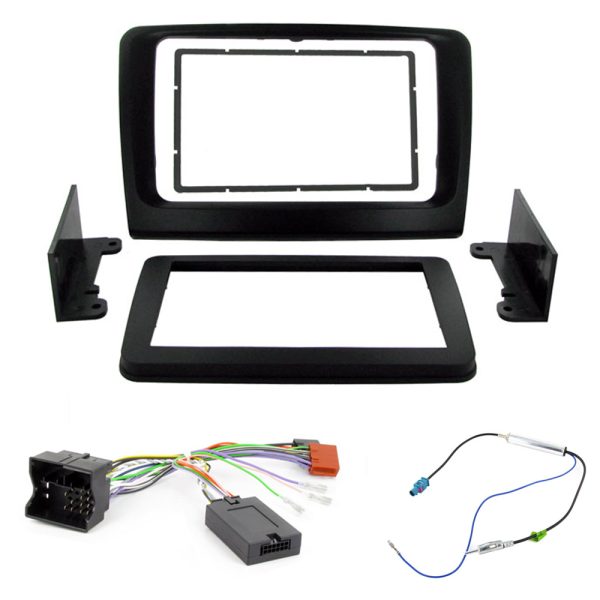 Skoda Superb B6 Double Din Fascia Panel Steering Controls Car Stereo Fitting Kit