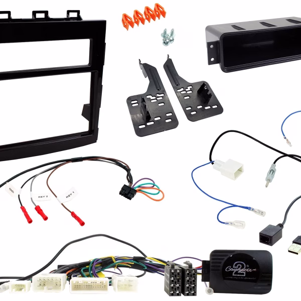 Double Din CarStereo Fascia Fitting Kit For Subaru Impreza 2017 Onwards Black