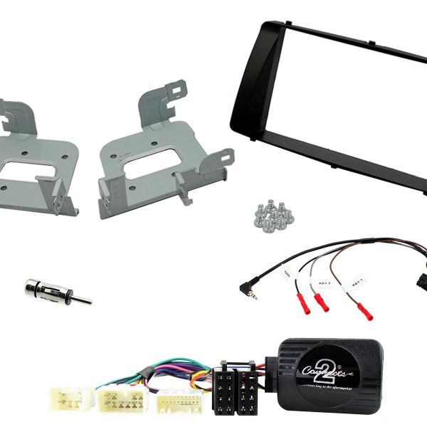 Double Din Fascia Car Stereo Fitting Kit Steering Control for Toyota Corolla 2003-2008 - incarmusic.co.uk