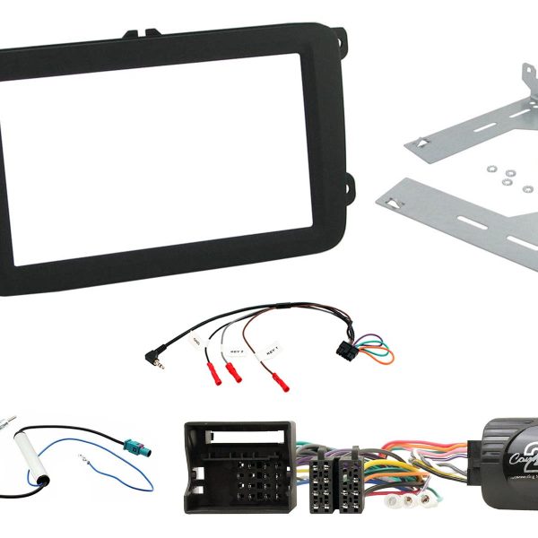 Double Din Fascia Steering Control Car Stereo Pro Kit For VW Golf EOS Tiguan - incarmusic.co.uk
