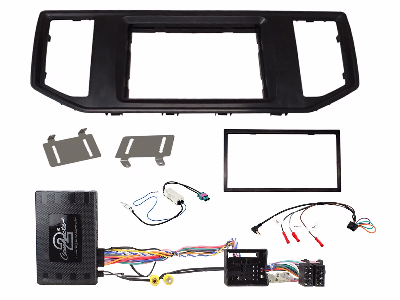 CTKVW30 Volkswagen & Man Car Stereo Replacement Fitting Kit Double Din Fascia Panel For MIB II Systems - incarmusic.co.uk