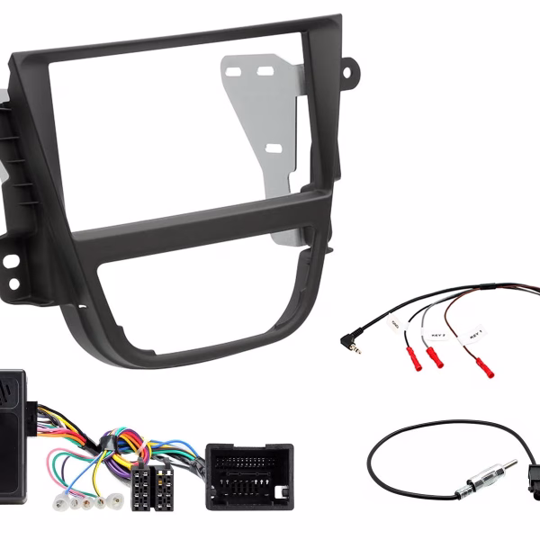 Vauxhall Mokka Double Din Fascia w/ Steering Controls Car Stereo Fitting Kit - incarmusic.co.uk