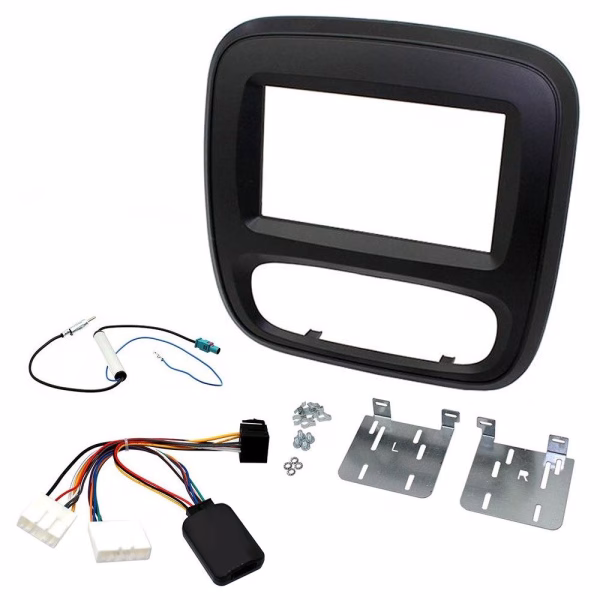 Vauxhall Vivaro 2014 Double Din Fascia Steering Controls Car Stereo Fitting Kit