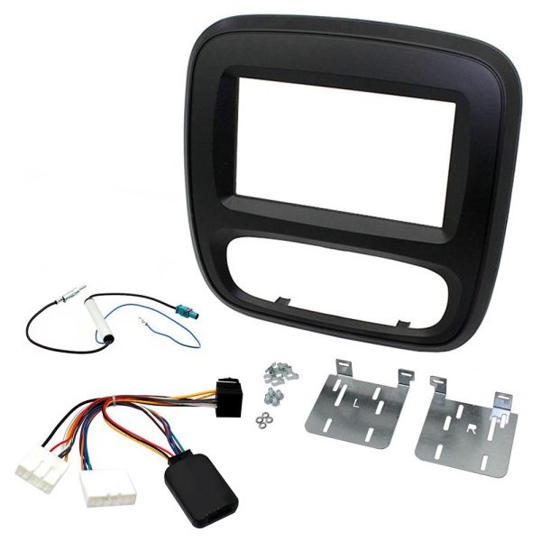 Vauxhall Vivaro 2014 Double Din Fascia Steering Controls Car Stereo Fitting Kit