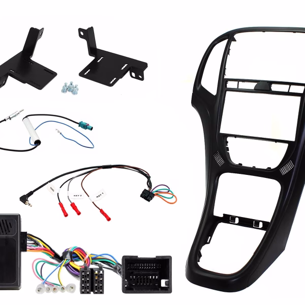 CTKVX42 Vauxhall Astra 2010 – 2016 Matt Black Double Din Car Stereo Fascia Complete Installation Fitting Kit -...