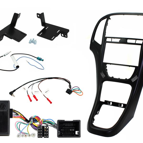 CTKVX42 Vauxhall Astra 2010 – 2016 Matt Black Double Din Car Stereo Fascia Complete Installation Fitting Kit -...