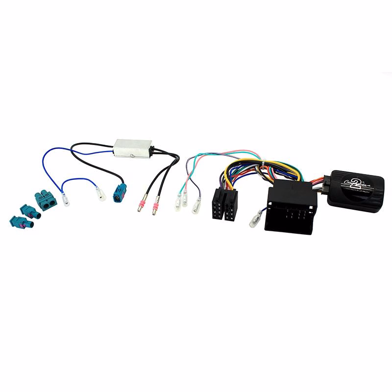 CTSSK002.2DA Skoda Steering Wheel Control Interface with Double Fakra Antenna Adapter - incarmusic.co.uk