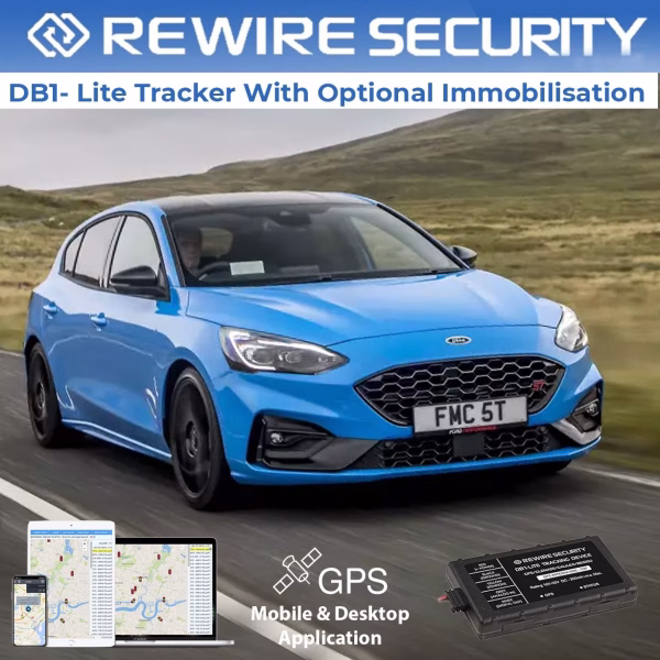 Rewire DB1-Lite Vehicle Car Van Bike Live GPS Tracker Fleet Tracking System