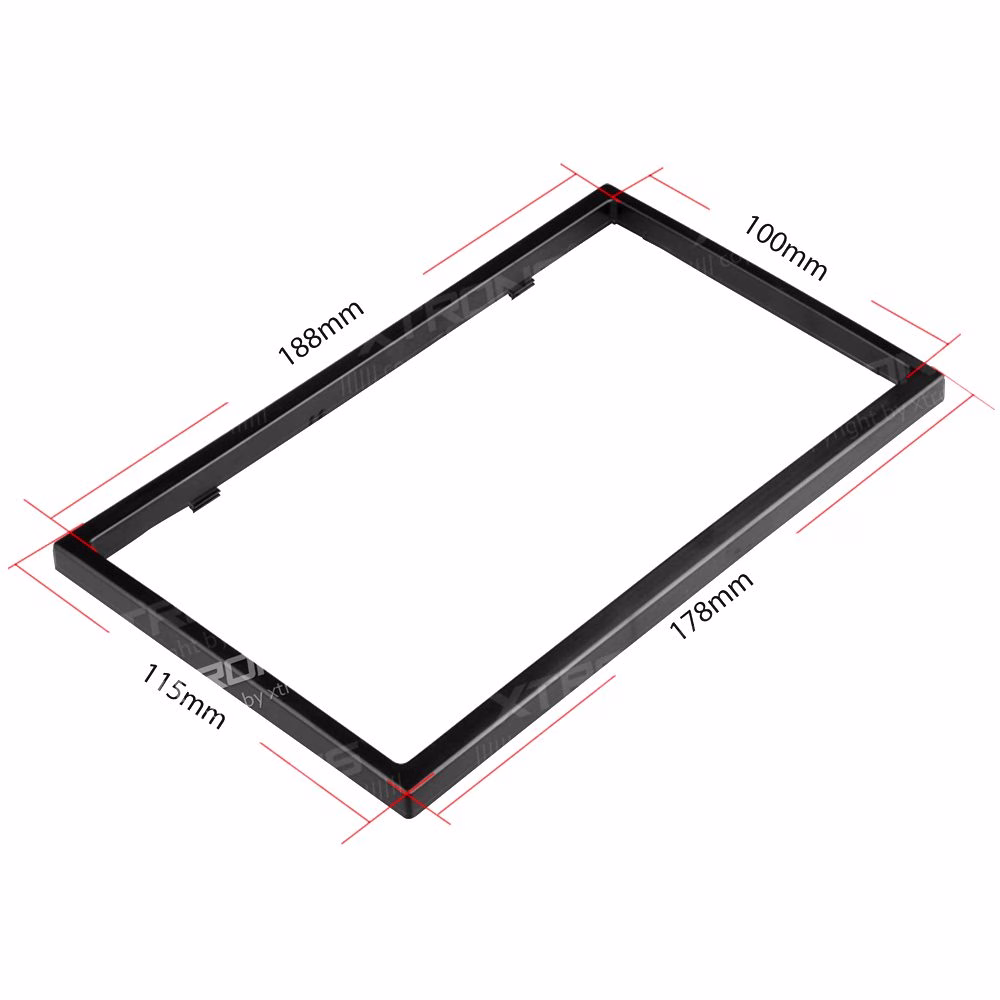 Double Din Frame Car Stereo Finishing Surround Trim For Xtrons Enon Pumkin Radio - incarmusic.co.uk