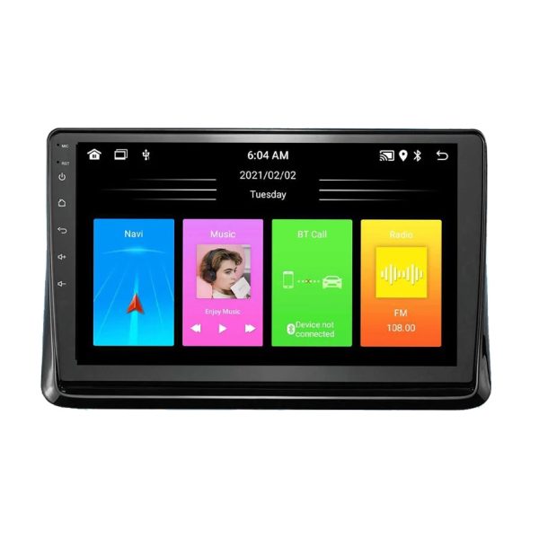 9" GPS Navigation Radio Android Head Unit Carplay Multimedia Player With Bluetooth, Wifi, Usb, Aux For Toyota Voxy 2014-2019