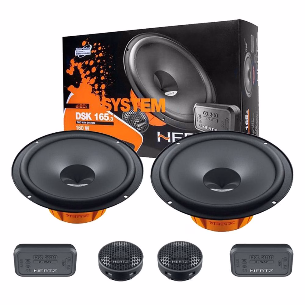 Hertz Dieci 2 Way System Component & Coaxial Speakers 6.5″ & 4 Channel Amplifier Package Audi pa_make - incarmusic.co.uk