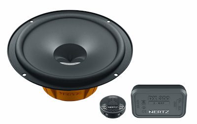 Hertz Dieci DSK 165.3 16.5cm Two Way System 160W Component Car Speakers with Mids and Tweeters