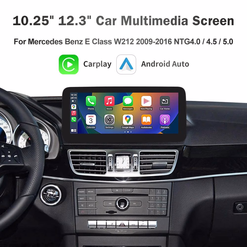 10.25″ / 12.3″ Car Multimedia Linux Screen with Apple CarPlay & Android Auto For Mercedes-Benz E Class W212 2009-2016...