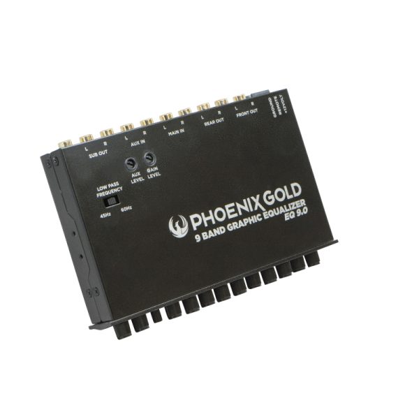 Phoenix Gold EQ9.0 – 9 Band Graphic Equaliser with TrueTune | 9 different adjustable frequencies | 2 Aux Inputs |...